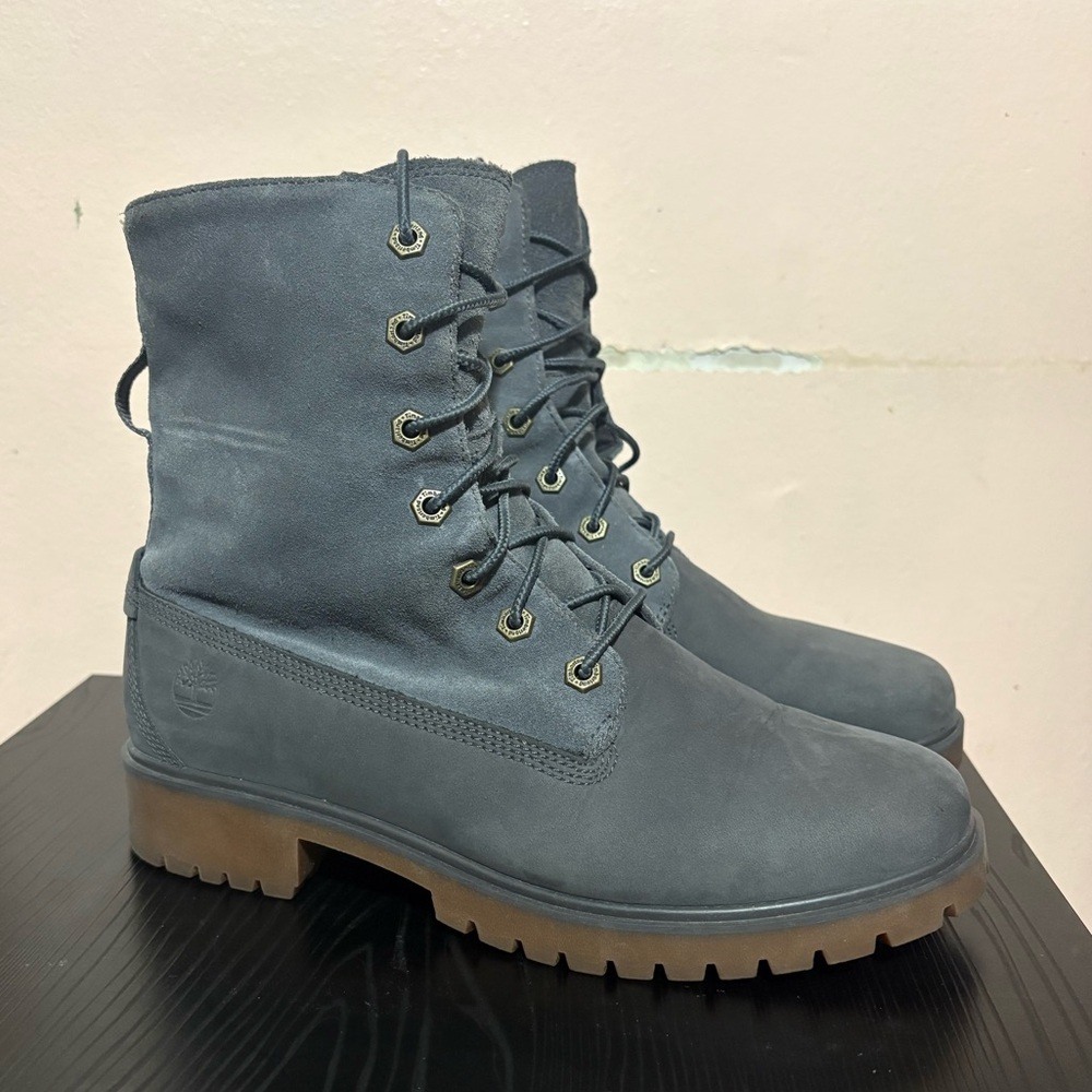 Timberland Women's Dark Gray Combat Boots